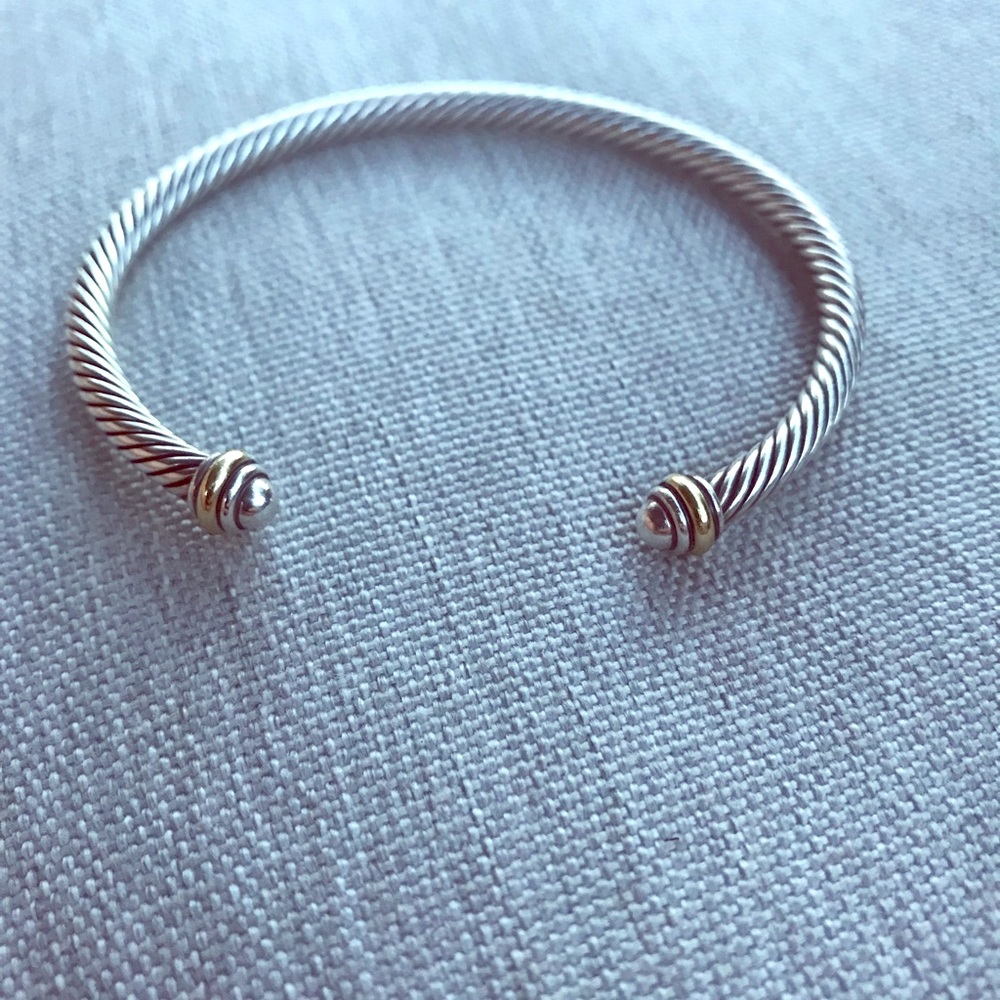 Cable Classics Bracelet with 18K Gold, 4mm